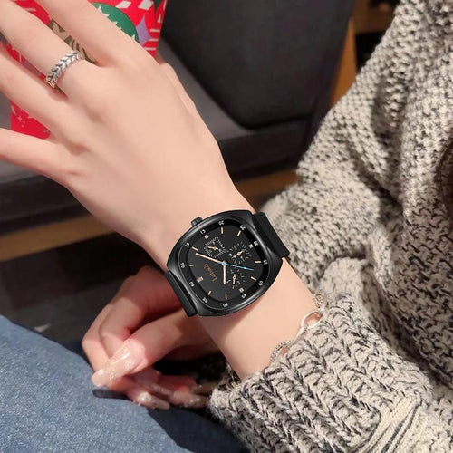 Casual Stylish Open Dial Watch – Silicone Strap, Waterproof & Luminous, Perfect for All Occasions